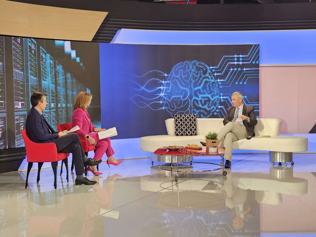 Interview on ERT TV News show Syndeseis